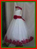 ivory rose petal dress
