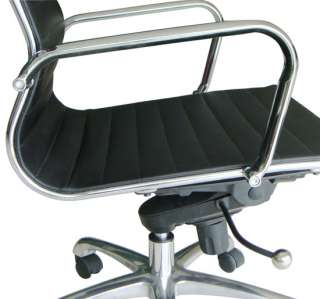 Synthetic Leather Computer Desk Office Chair Black With Arms New 