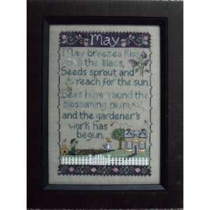  Monthly Sampler May   Cross Stitch Pattern Arts, Crafts 
