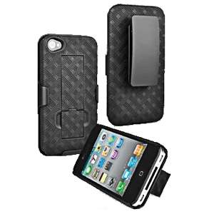 iPhone 4 4s Shell Holster Combo Kickstand Belt Clip Case Cover New OEM 
