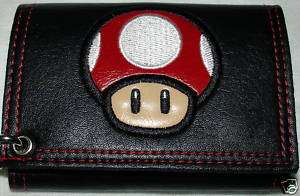 Nintendo Super Mario Power Up RED MUSHROOM Mens Wallet  