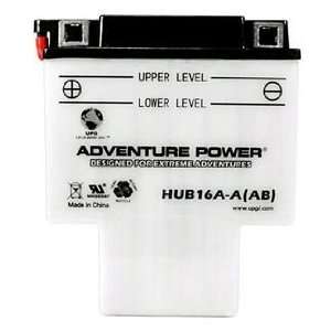   Motorcycle Battery   12V, 6.5 Amps, Model# HUB16AAB