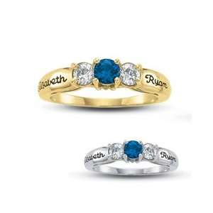  Gordons Jewelers Ladies 10K Gold Trilogie Three Stone 