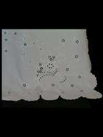 Cutwork Embroidered Banquet Tablecloth White Cotton  