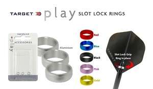 Target Slot Lock Rings Silver  