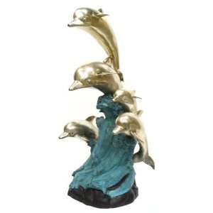 DOLPHINS FOUNTAIN (SILVER) BRONZE 