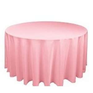  120 inch Round Pink Tablecloth (10 Pack) 
