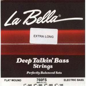   Deep Talkin` Bass Extra Long, .045   .105, Stainless Steel Flat Wound
