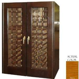    ch 160 Bottle Wine Cellar   Glass Doors / Cherry Cabinet Appliances