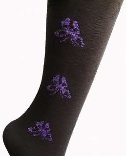 colors butterfly design over knee high leg warmers  