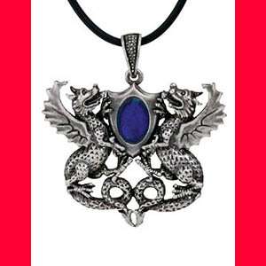 New Gothic Fantasy Dragon Rhinestone Pendant Necklace  