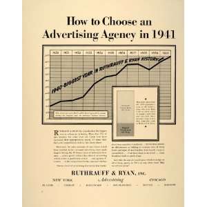   Agency Sales Chart   Original Print Ad 