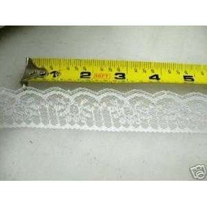 Lace Edge Trim 1 3/4 In White Iridescent Abstract LEB01 