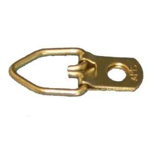    100 Single Hole Brass Plated D Ring W/screws 