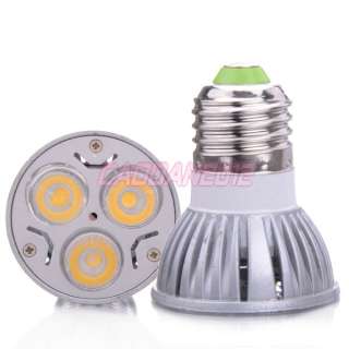 New Super Bright E27 3 LED 3W LED Warm White Light Lamp Bulb 85~240V 