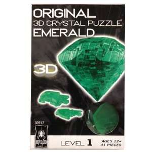  3D Crystal Puzzle Emerald   41 Pieces Toys & Games