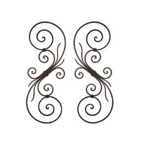  Wrought Iron Wall Décor Scroll Set of 2