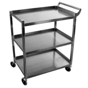 Stainless Steel Utility Cart   350lb Capacity NEW  