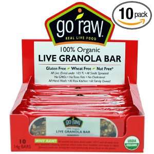 Go Raw Live Granola Bar, 10   14 gram Grocery & Gourmet Food