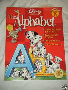 New Disney Learning The Alphabet ABCs Grade K Workbook  