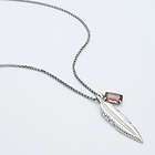 NEW Ladies Fossil Stainless Steel Feather Pendant Necklace JF86290040