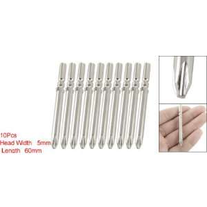  Amico Magnetic Silver Tone 5mm Philips Screwdriver Bits 