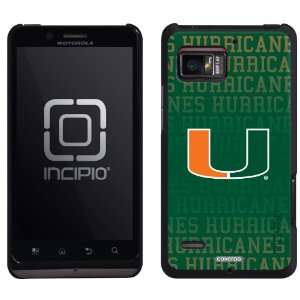  Miami Hurricanes Full design on Motorola Droid Bionic Feather 