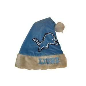    Detroit Lions NFL Plush Christmas Santa Hat