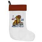 Artsmith Inc Christmas Stocking I Dont Do Mornings Cat