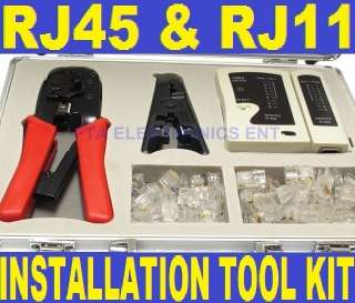 Network Cable Installation Crimping Tool Kit RJ45, RJ11  