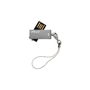  PNY Micro Swivel Attache P FDU4GBSV EF/SIL Flash Drive   4 