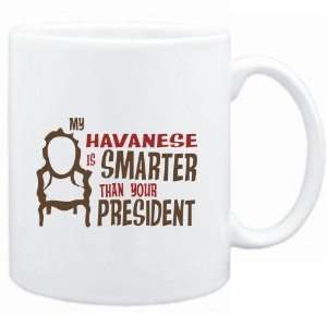 Mug White  MY Havanese IS SMARTER THAN YOUR PRESIDENT 