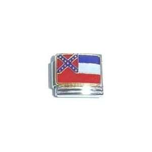  Mississippi State Flag Italian Charm Bracelet Link 