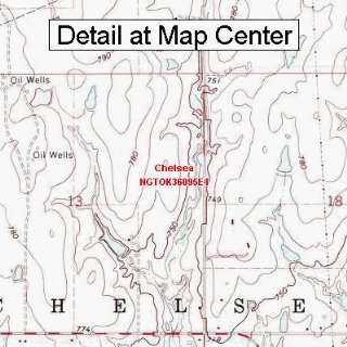  USGS Topographic Quadrangle Map   Chelsea, Oklahoma 