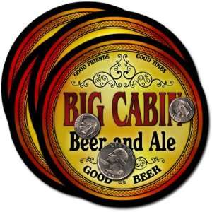  Big Cabin, OK Beer & Ale Coasters   4pk 