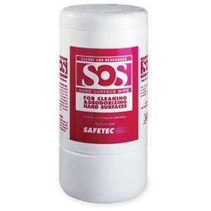 Safe on Surfaces™ (S.O.S.) Cleaning Wipes, 5“ x 8“ (tub 80ct 