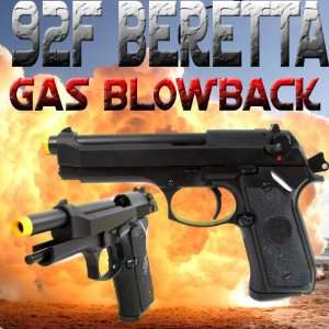  92F Beretta Gas Blowback Airsoft Pistol Gun Model 9 