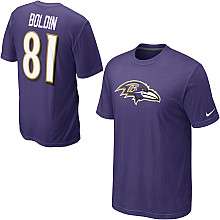 Nike Baltimore Ravens Anquan Boldin Name & Number T Shirt    