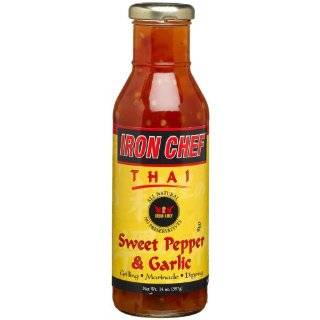 IRON CHEF Thai Sweet Pepper & Garlic Sauce, All Natural, Kosher, 14 