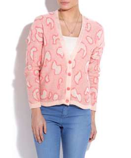 Pink Pattern (Pink) Pink Leopard Print Cardigan  248504479  New Look