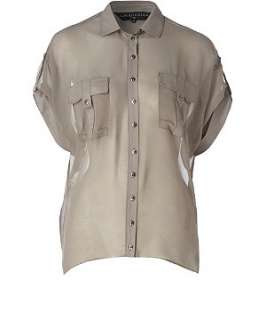 Khaki (Green) Utility Floaty Shirt  216134734  New Look