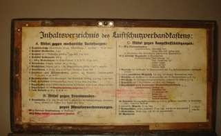 WW2 Authentic German Metal Medicine Chest Box Empty  