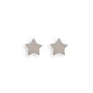   Stainless Steel Star Stud Earrings CleverSilver Jewelry