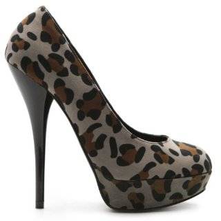   Platform Stiletto Classic High Heel Faux Suede Leopard Pump Shoes