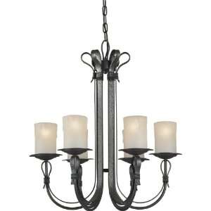 Forte Lighting 2396 06 11 Natural Iron Traditional / Classic 23Wx26H 6 