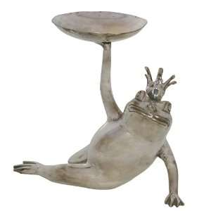  BALI Art~Frog Queen Bronze Candle Holder~HANDMADE