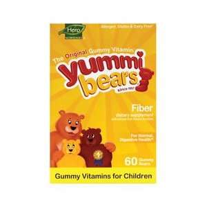  Hero Nutritional Yummi Bear Fiber Supplement 60 Gummies 
