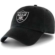 Mens 47 Brand Oakland Raiders Clean Up Adjustable Slouch Hat 