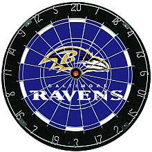 Imperial Baltimore Ravens Bristle Dart Board with Darts   