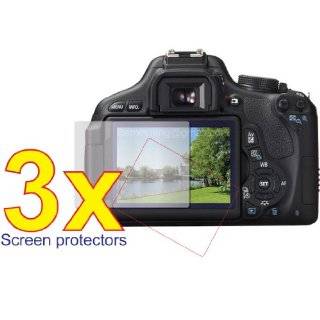3x Canon EOS 600D Rebel T3i Kiss X5 Digital Camera Premium Clear LCD 
